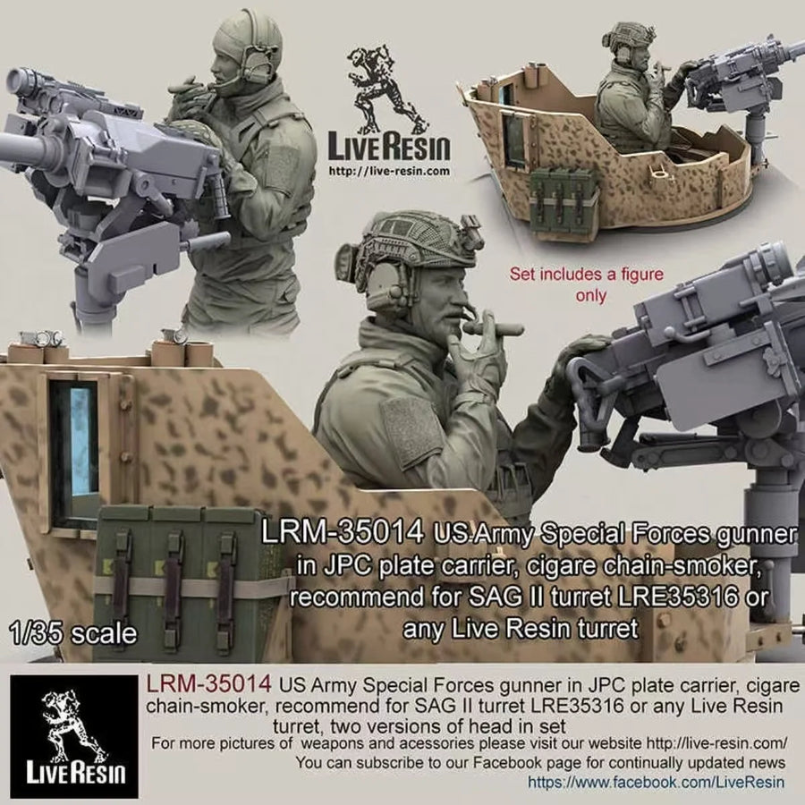 Modern US Special Forces Operators Tactical Gear 1/35 Resin Figure Kit - resin model view 3