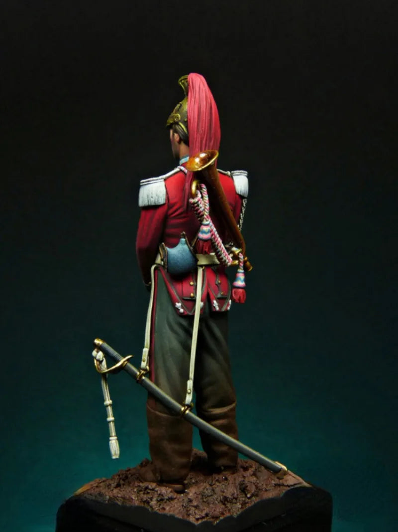 French Dragoon Cavalry Officer 1/24 Resin Figure Kit - 1/24 resin model view 3