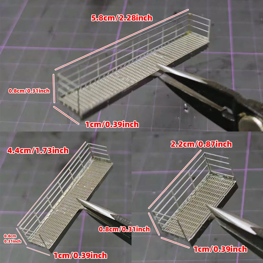 Robot Mech Maintenance Platform Aerial Walkway Scaffold 1/100 Resin Kit - 1/100 resin model view 3