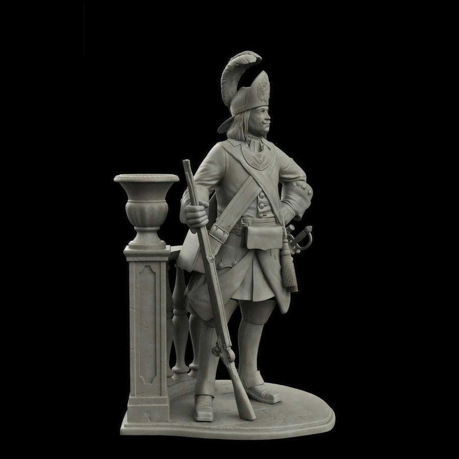 Russian Guards Grenadier Officer 75mm Resin Figure Kit - 75mm resin model view 4