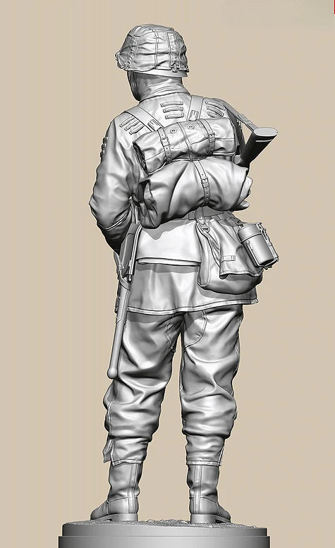 WWII German Soldier with Domino Bust 90mm Resin Kit - resin model view 4