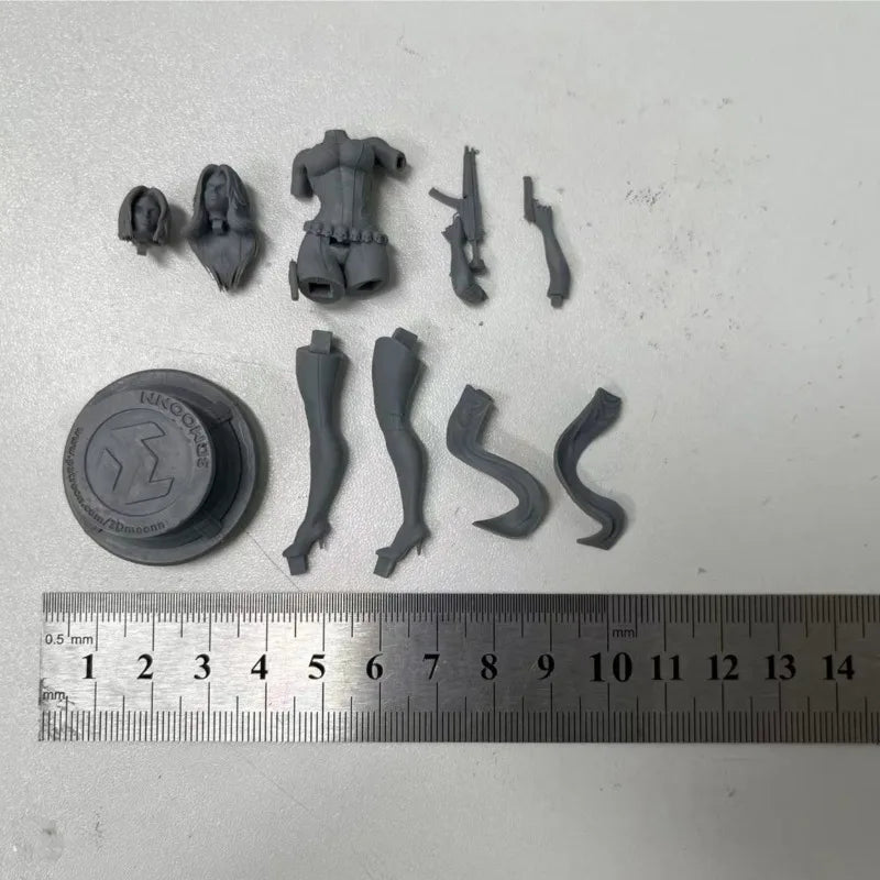 Fantasy Female Berserker Warrior with Dual Pistols 1/24 Resin Figure - 1/24 resin model view 3