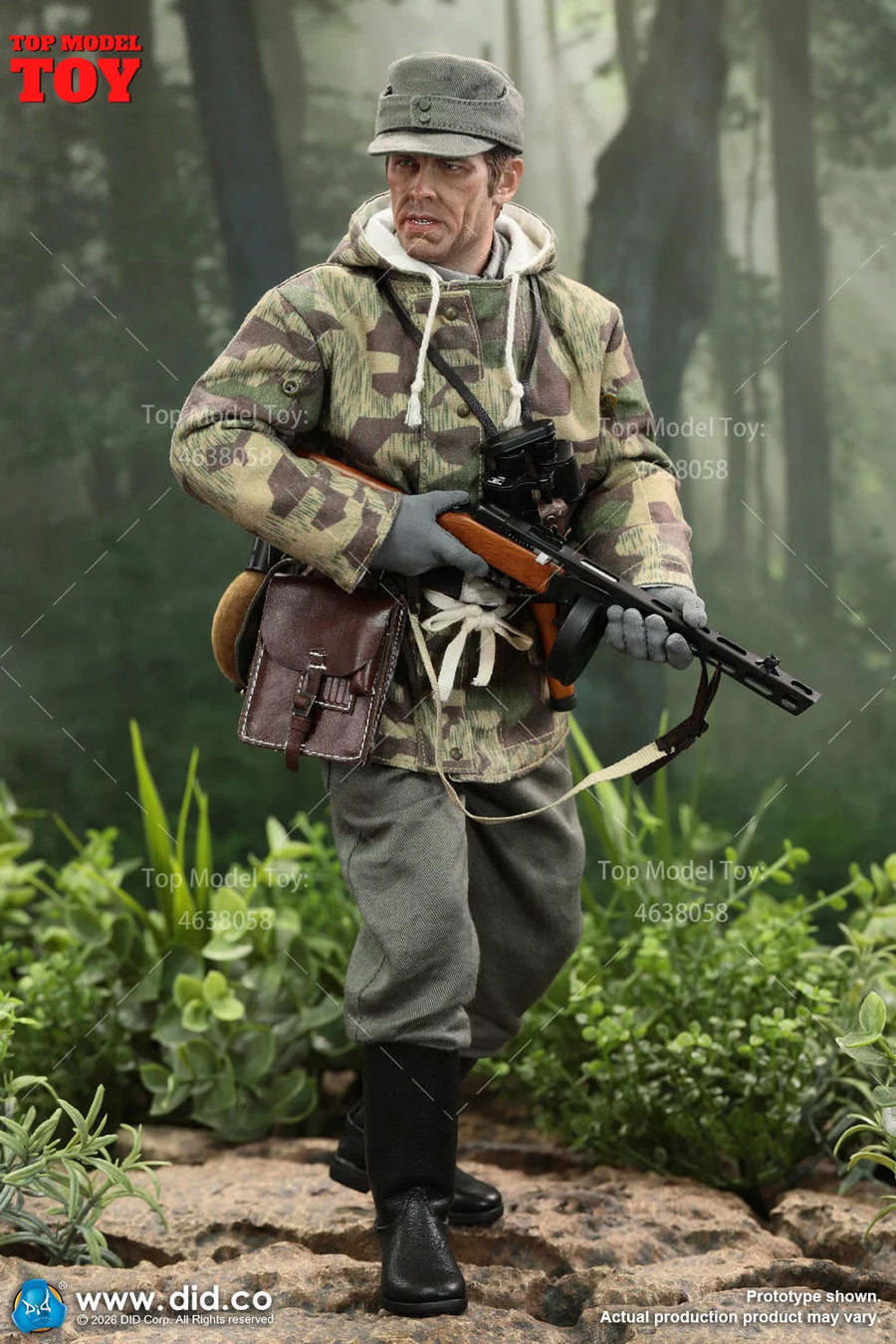 WWII German Wehrmacht Sergeant 1/6 Resin Action Figure Kit - 1/6 resin model view 3