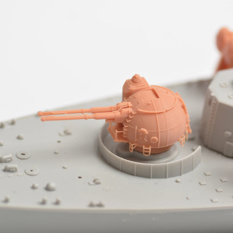 Moscow Frigate Naval Turret Upgrade Parts 1/700 Resin Model Kit - 1/700 resin model view 5