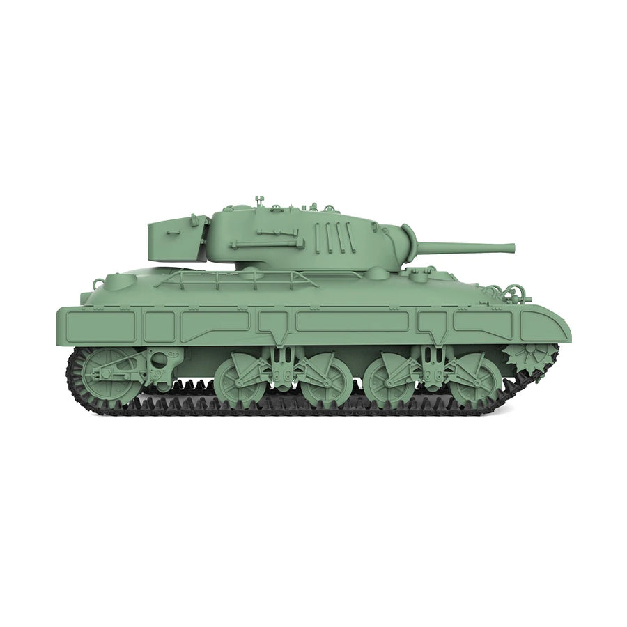 US M4 Sherman Medium Tank 1/56 Resin Model Kit - 1/56 resin model view 2