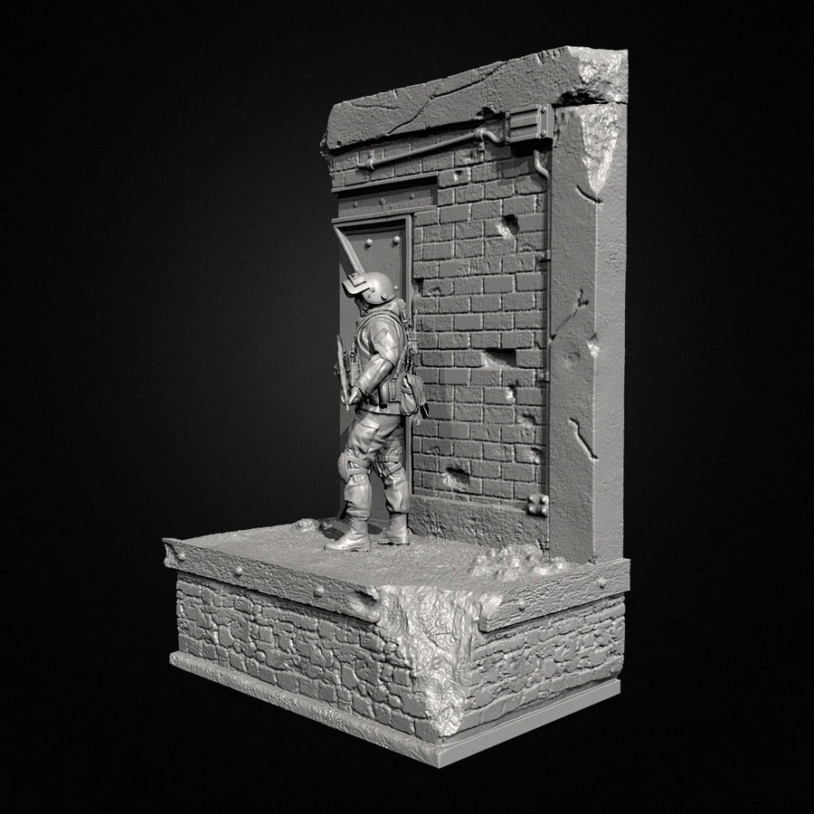 Modern Special Forces Operator with M4 Rifle 1/35 Resin Diorama Kit - resin model view 5