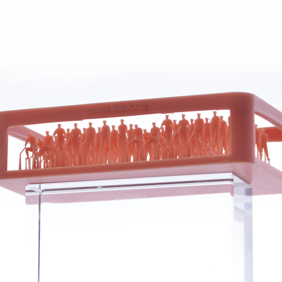 Crowd Diorama Base 60+ Figures 1/200 Scale Resin Terrain Kit - resin model view 2