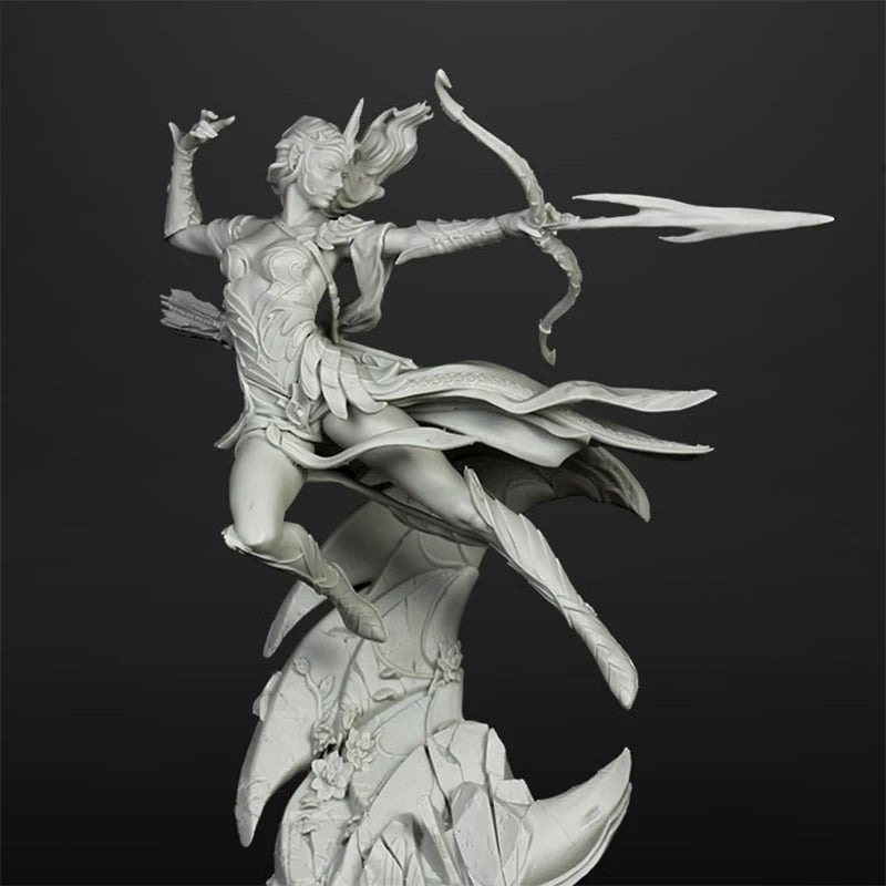 Fantasy Archer Warrior with Bow 1/24 Resin Figure Kit - 1/24 resin model view 6