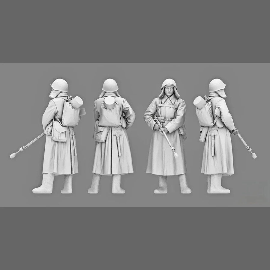 Soviet Rifleman PPSH-41 Winter 1941-42 1/16 Resin Figure Kit - 1/16 resin model view 2
