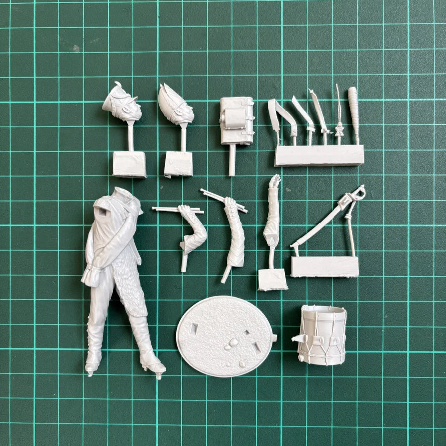 Russian Imperial Drummer 75mm Resin Figure Kit - 75mm resin model view 6