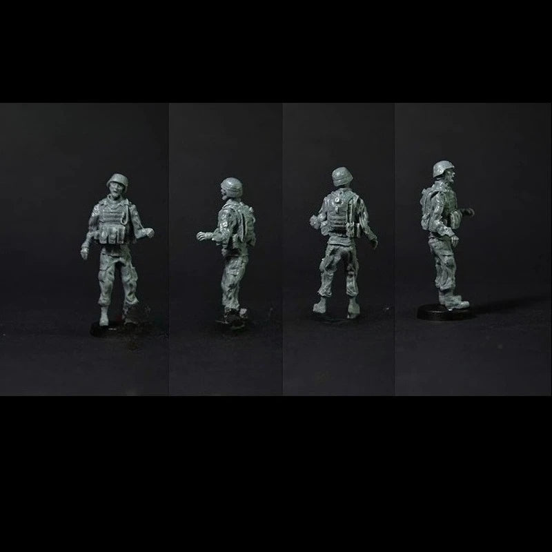 Modern US Army Soldiers 4-Figure Combat Set 1/35 Resin Figures - 1/35 resin model view 2
