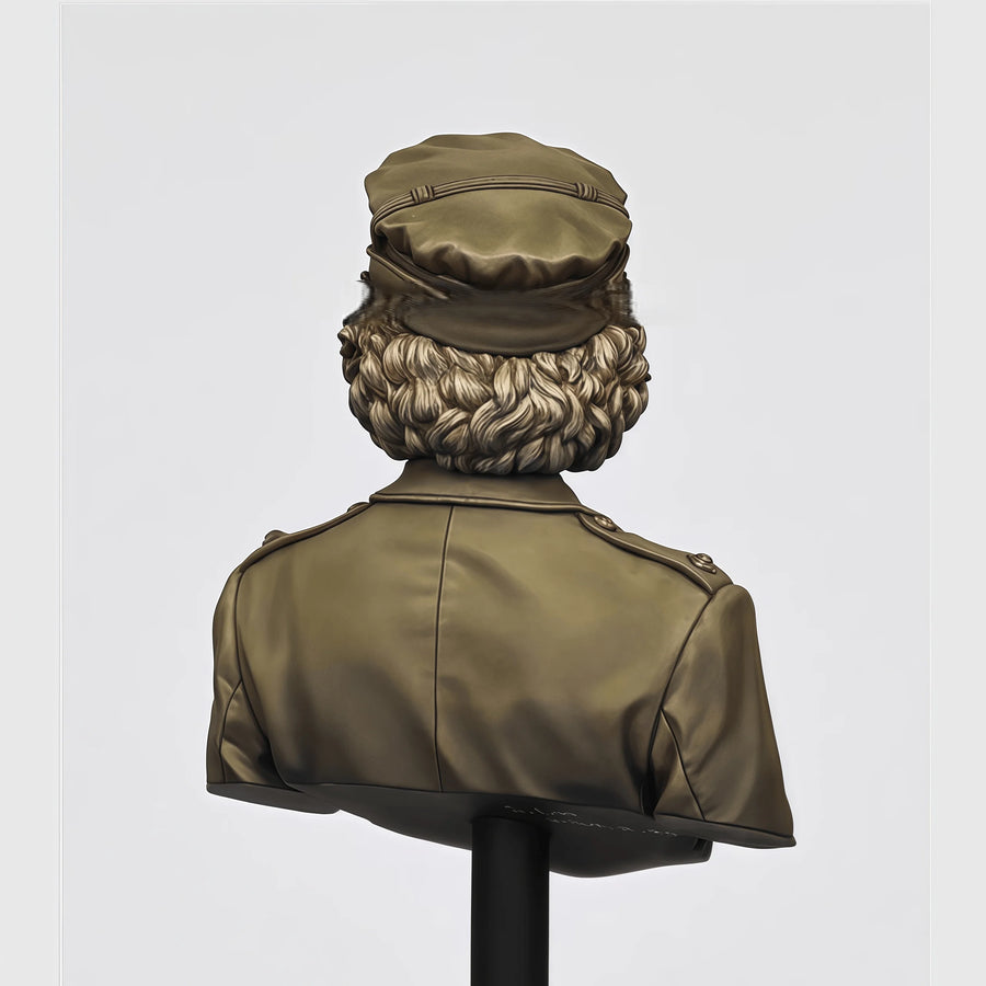 ATS Unit Second Lieutenant 60mm Resin Bust Kit - 60mm resin model view 4