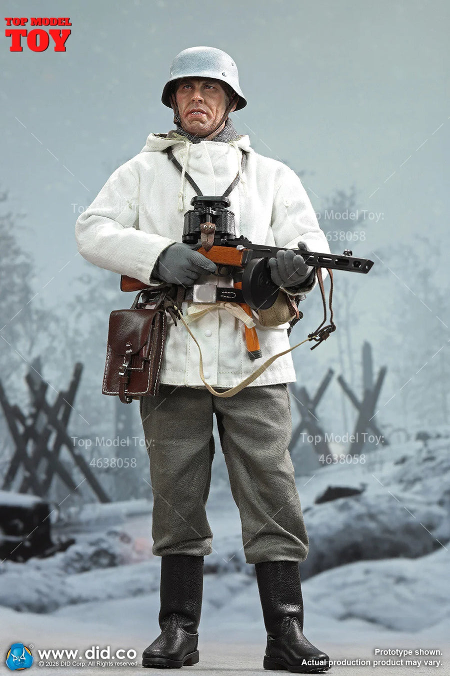 WWII German Wehrmacht Sergeant 1/6 Resin Action Figure Kit - 1/6 resin model view 4