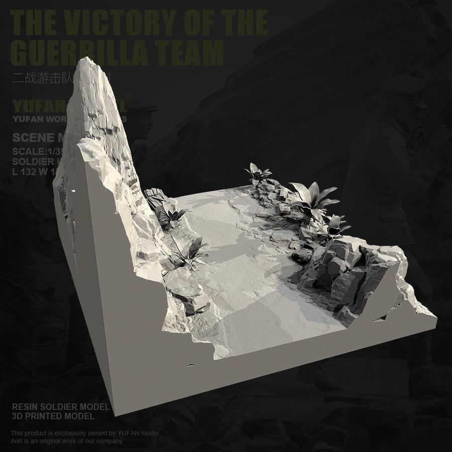 Guerrilla Team Victory Diorama 1/35 Scale Resin Model Kit - 1/35 resin model view 4