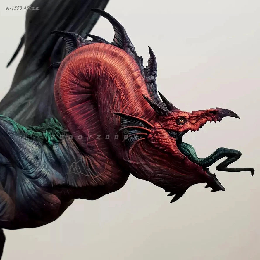 Demon Dragon with Red Wings 450mm Resin Figure - 450mm resin model view 2