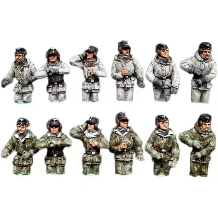 Winter Combat Soldier Half-Body 1/72 Resin Figure Set - 1/72 resin model view 2