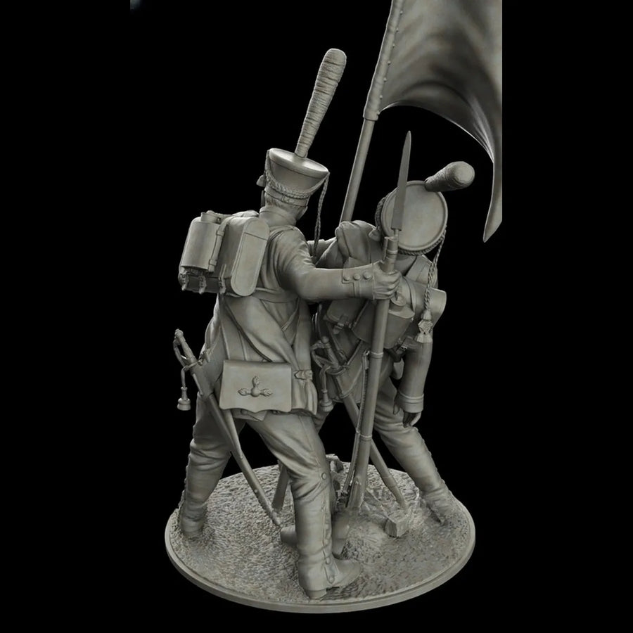 Napoleonic Russian Soldier Borodino 1812 75mm Resin Figure Set - 75mm resin model view 5