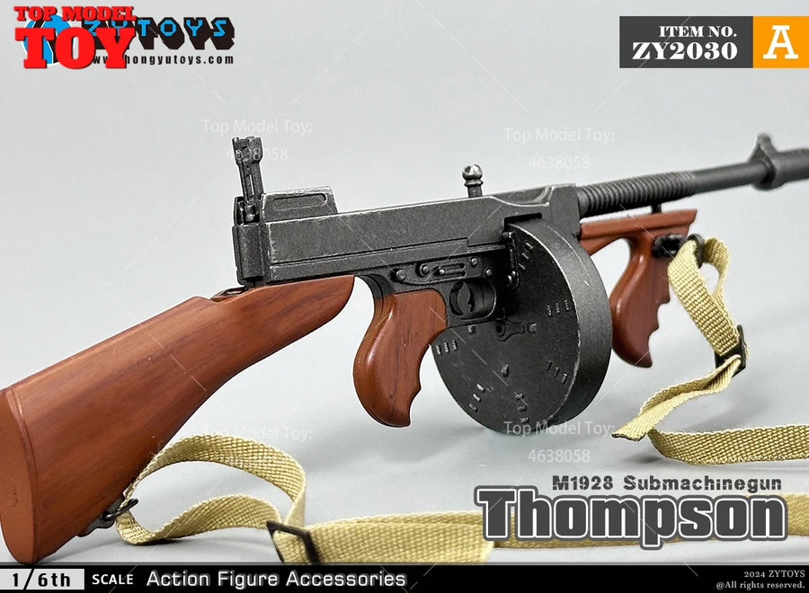 M1928 Thompson Submachine Gun 1/6 Scale Resin Weapon Accessory Kit - 1/6 resin model view 3
