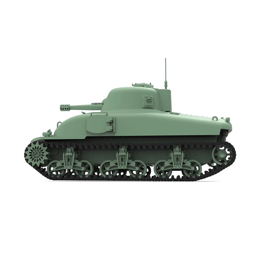 US M4A1 Sherman Tank 1/56 Scale Resin Model Kit - 1/56 resin model view 2