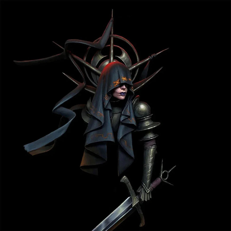 Dark Assassin with Katana - 1/10 Scale Resin Figure Bust - 1/10 resin model view 3