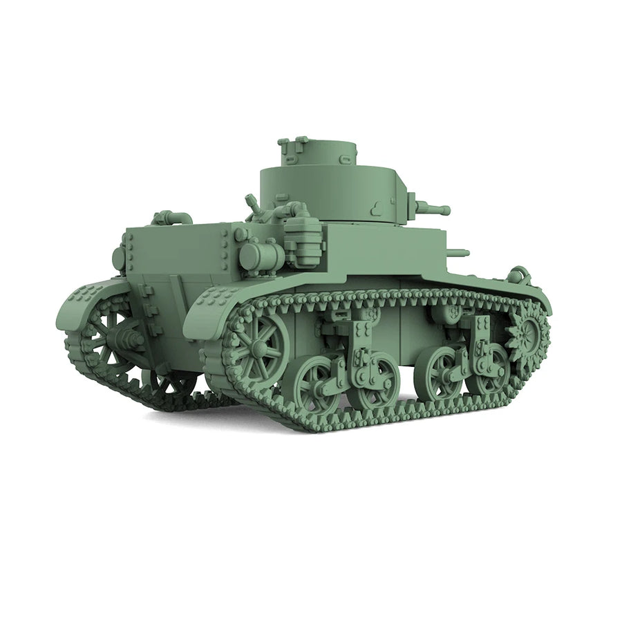 US M2 Light Tank 1/87 Scale Resin Model Kit - 1/87 resin model view 2
