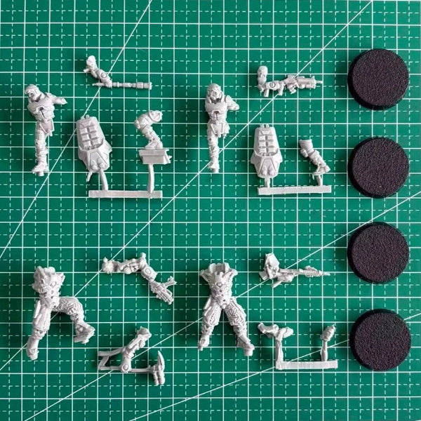 Sci-Fi Soldier Fireteam 8-Figure Set 28mm Resin Kit