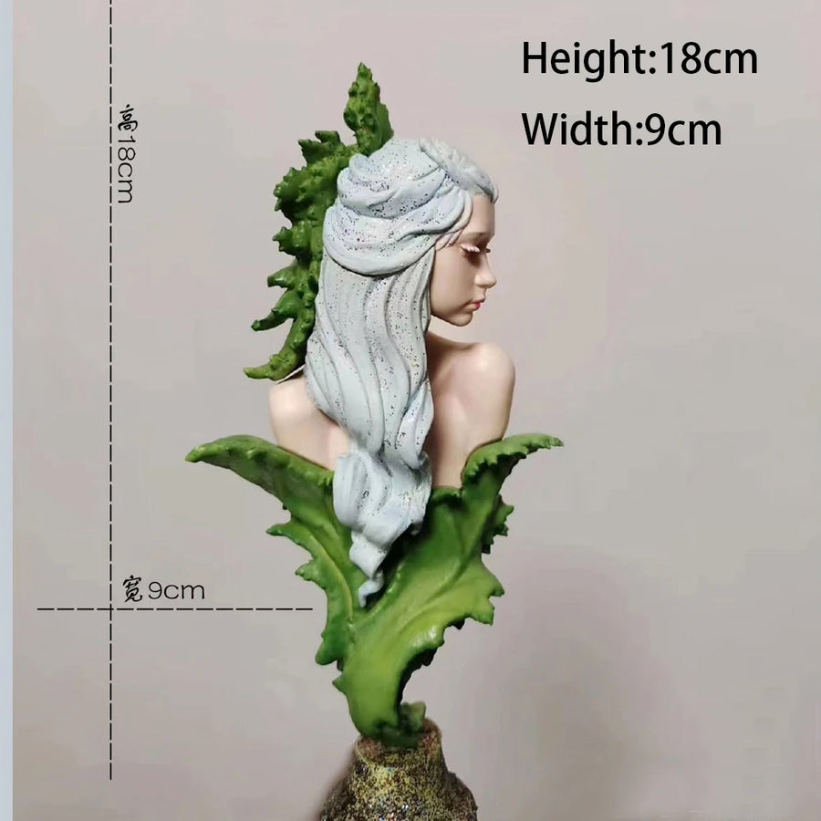 Poison Ivy Forest Pixie 75mm Resin Bust Figure - 75mm resin model view 2