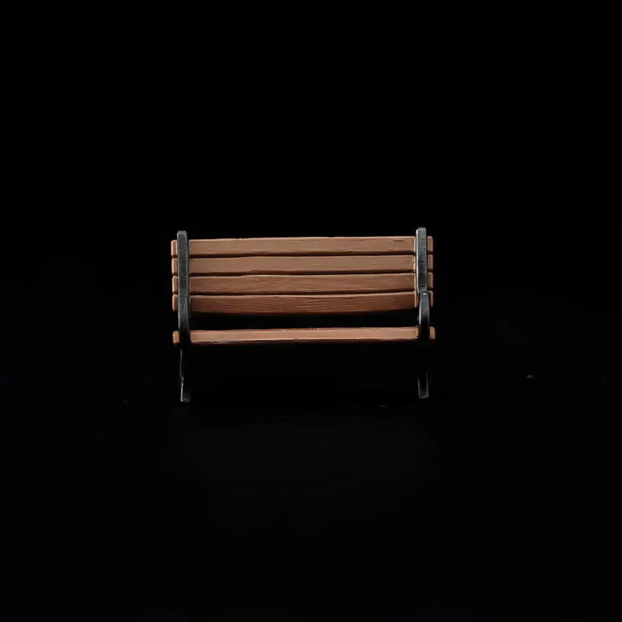 Park Bench Dating Couples 1/64 Scale Resin Diorama Set - 1/64 resin model view 2