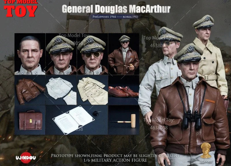 WWII American Officer Philippine Campaign 1/6 Resin Figure - 1/6 resin model view 5