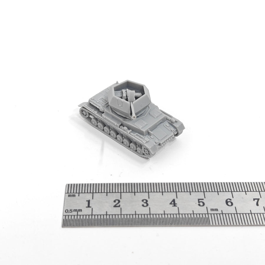 WWII German Flakpanzer IV Ostwind 1/144 Resin Model Kit - 1/144 resin model view 2