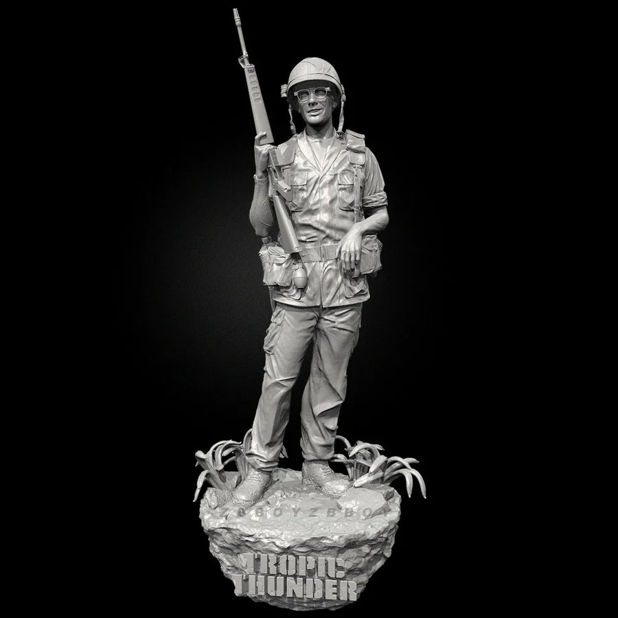 Vietnam War Soldier with Rifle 50mm Resin Figure Kit - 50mm resin model view 2