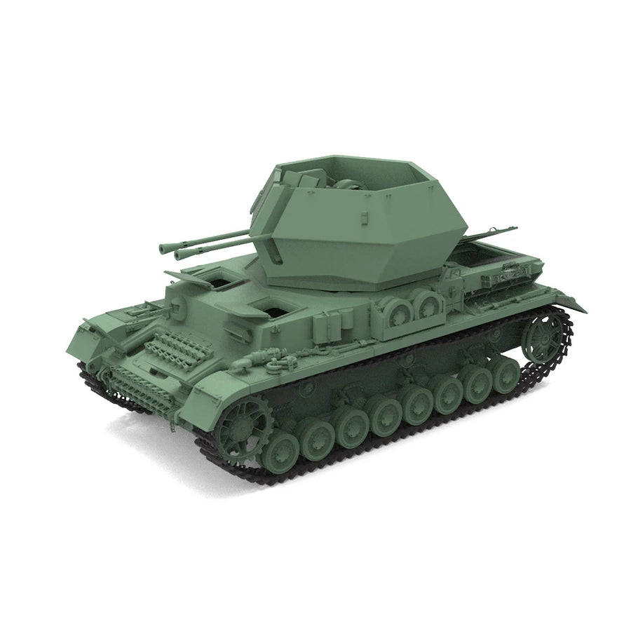German Flakpanzer IV Ostwind II 1/48 Scale Resin Model Kit - 1/48 resin model view 2