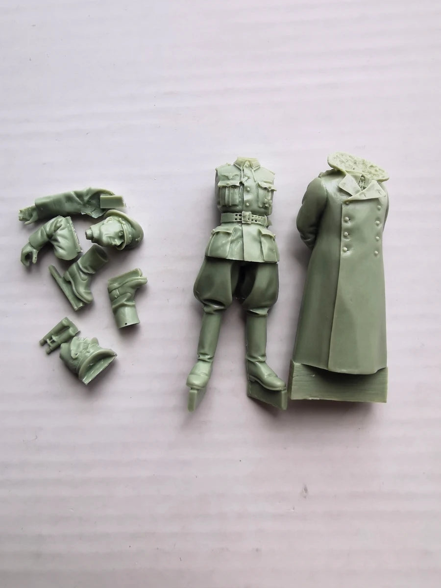 WWII German Officer & Marshal Inspection 1:35 Resin Figure Kit - 1/35 resin model view 3
