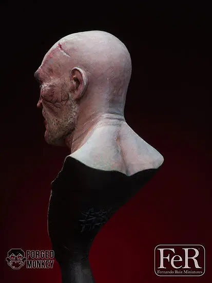 Laszlo Red Lion Scarred Warrior 1/16 Resin Bust - 1/16 resin model view 2
