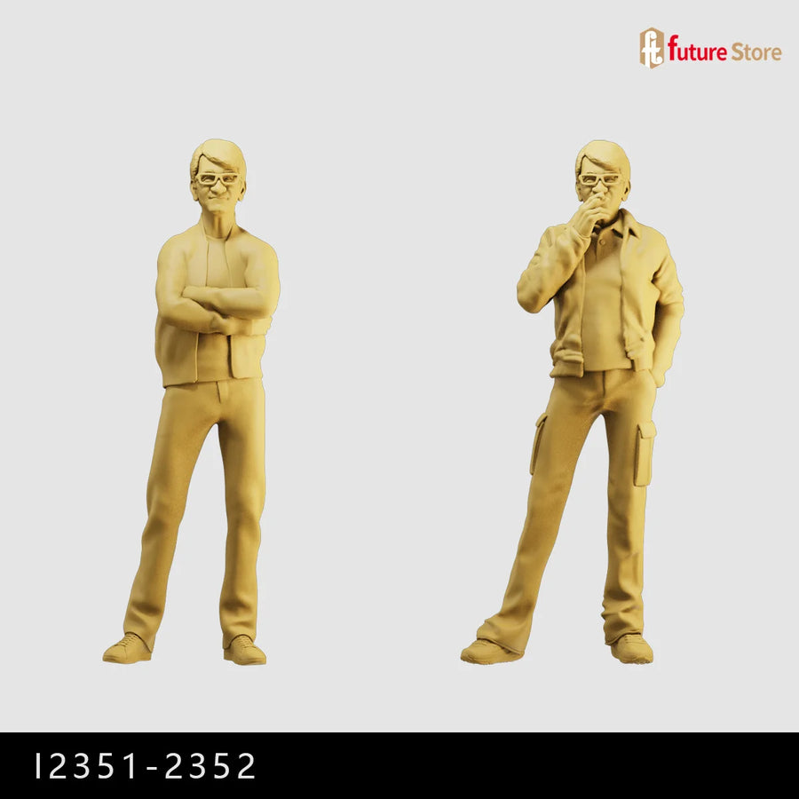 Modern Female Figure Casual Streetwear 1/35 Resin Kit - resin model view 2
