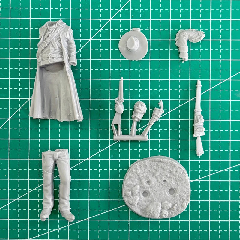 Wild West Bounty Hunter with Duster Coat 1/32 Resin Figure Kit - 1/32 resin model view 6