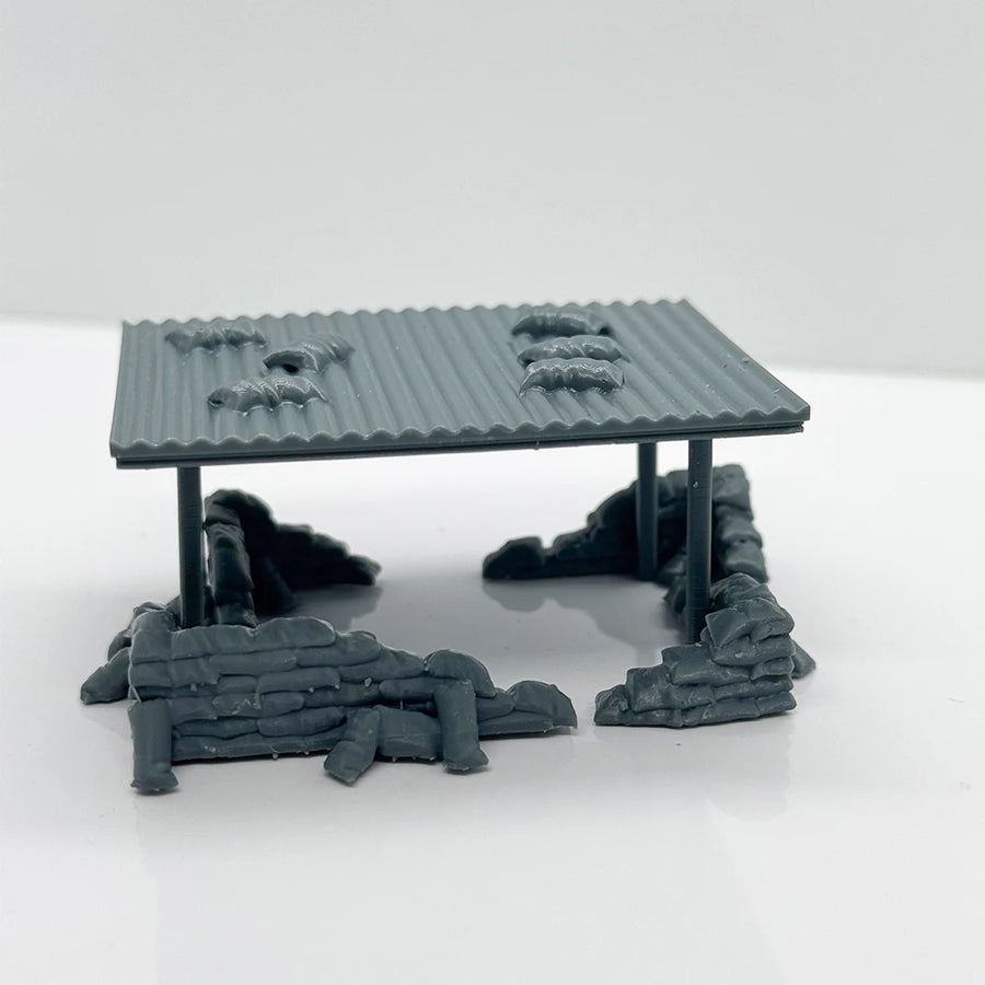 Vietnam War Machine Gun Bunker 1/72 Resin Diorama Kit - 1/72 resin model view 4