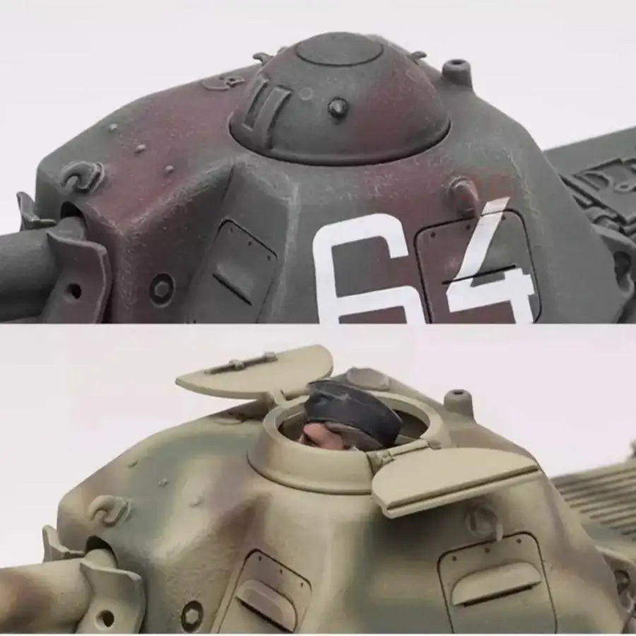 WWII French Renault H39 Light Tank + Soldier 1/35 Resin Model Kit - 1/35 resin model view 3
