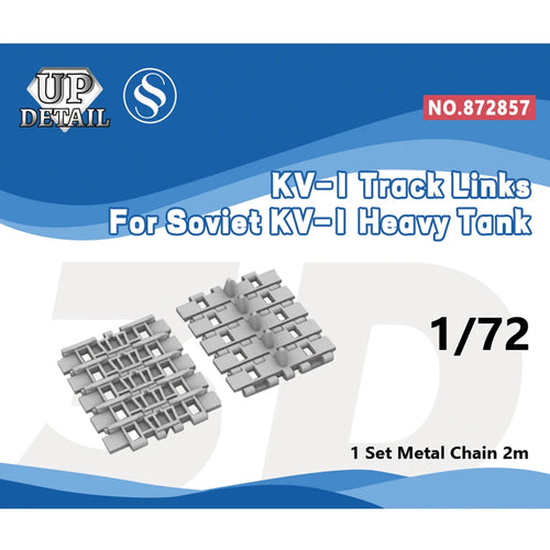 MRY-SFW SS857 1/72 1/48 3D Printed Resin Workable Track Links for Soviet KV-1 Tank