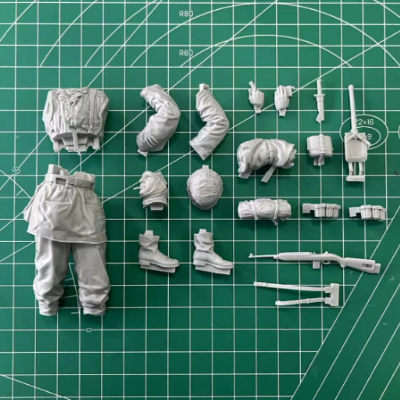WWII German Soldier with Domino Bust 90mm Resin Kit - resin model view 5