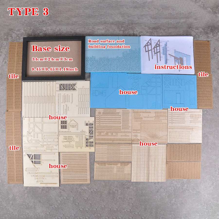 Ruined Rural House Diorama 1/35 Resin Model Kit - 1/35 resin model view 9