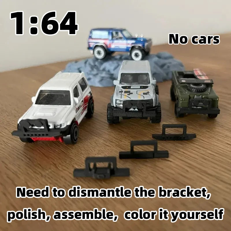 1/64 Scale Rocky Terrain Base & Roof Rack Guard Resin Diorama Set - resin model view 4