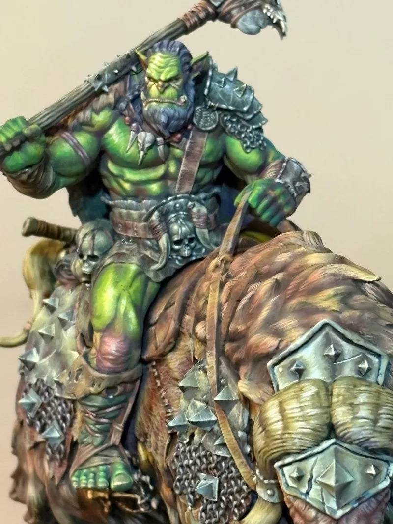Orc Warlord on Boar Mount 75mm Resin Figure Kit - 75mm resin model view 3