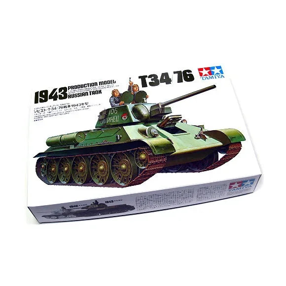 Soviet T-34/76 Medium Tank 1943 1/35 Scale Resin Model Kit - 1/35 resin model view 2