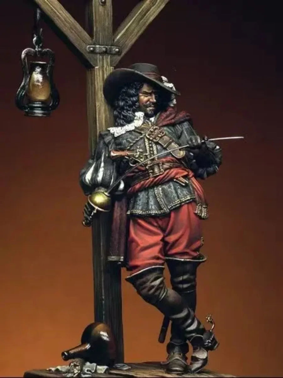 Pirate Captain with Lantern 1/24 Resin Figure Kit - 1/24 resin model view 3