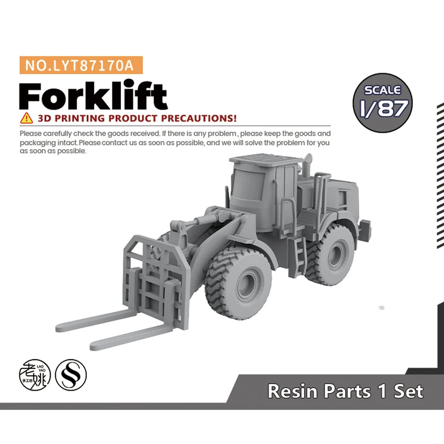 Forklift Telehandler 1/72 Resin Model Kit - 1/72 resin model view 6