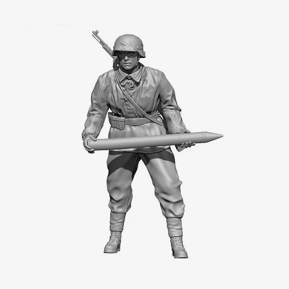 WWII Soldier Gun Crew Team 1/35 Scale Resin Figure Diorama Set - 1/35 resin model view 6