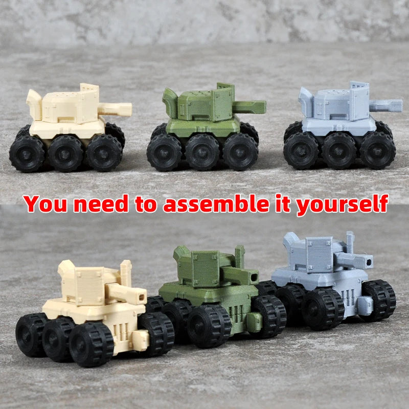 Military Laser Tank 3-Piece Resin Model Kit - 28mm Scale - 28mm resin model view 6
