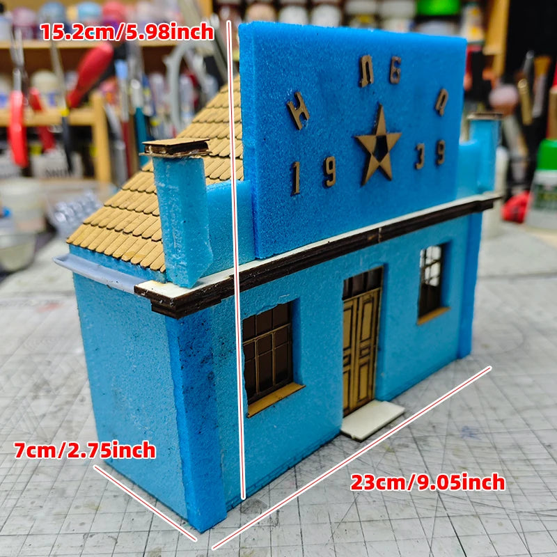 Soviet WWII Corner Building 'Molbud 1939' 1/35 Resin Terrain Kit - resin model view 2