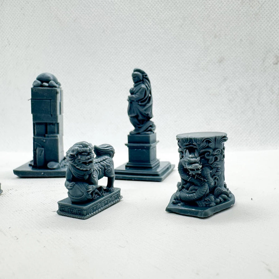 Garden Statuary Collection 1/220 Resin Model Figures Diorama Kit - 1/220 resin model view 3
